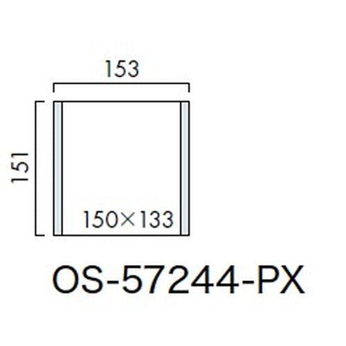 インテリアサイン プリーフサイン2 室名札(平付け) OS-57244-PX 片面対応