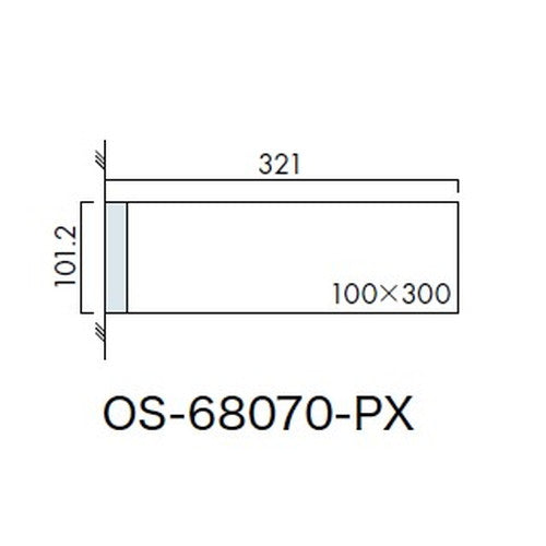 インテリアサイン プリーフサイン2 室名札(突出し) OS-68070-PX 両面対応