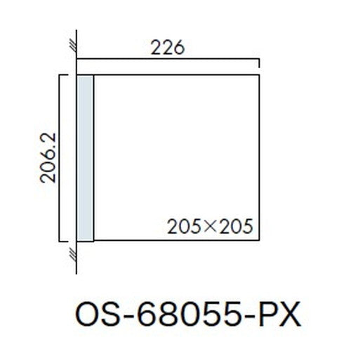 インテリアサイン プリーフサイン2 室名札(突出し) OS-68055-PX 両面対応
