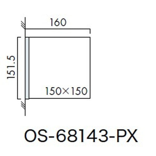 インテリアサイン プリーフサイン3 室名札(突出し) OS-68143-PX 両面対応