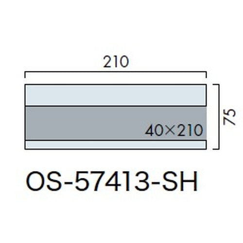 インテリアサインフラットサイン室名札(名札)OS-57413-SH片面対応の商品画像