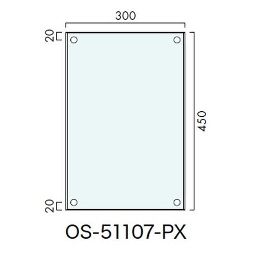 インテリアサイン アタッチメントサイン 室名札(平付け) OS-51107-PX 片面対応