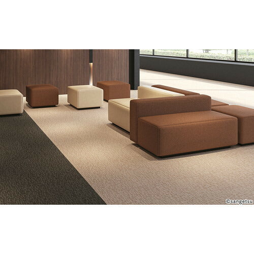 サンゲツ カーペットタイルDT TEXTILE テネロ2 DT-4800【1枚単位】| 縦と横のラインの交差がファブリックのような質感を演出
