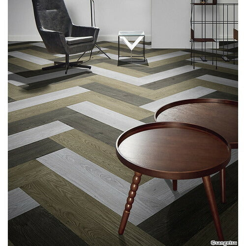 サンゲツ カーペットタイルDT FLOTEX フロテックス 25×100cm DT-1200【1枚単位】| カーペットと硬質素材の長所を併せ持つ機能性に優れた繊維系床材