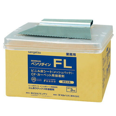 サンゲツ接着剤床用ゴム系ラテックス形FL3kgBB-5231缶単位