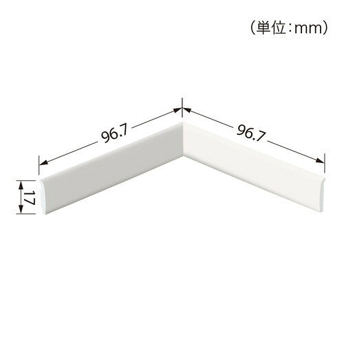 サンゲツ Sフロア 腰壁シート用専用部材 入隅材 1個単位