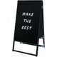 ブラックバリウススタンド看板ブラックボード450×900両面BVASKBB-450X900Rの商品画像