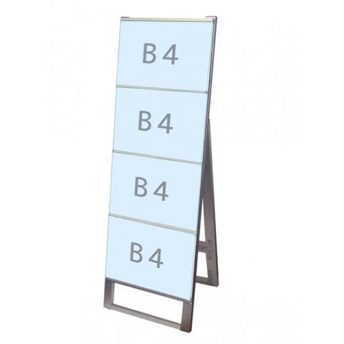 カードケーススタンド看板B4横4片面CCSK-B4Y4Kの商品画像