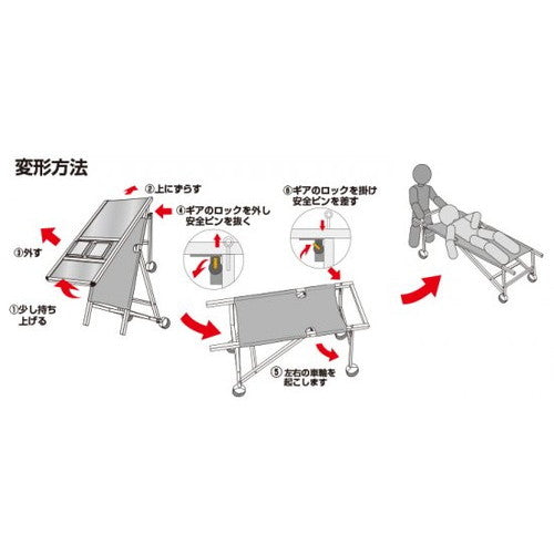 サポートサインニューストレッチャー アクリルカバー(下部カタログケース2段) SPS-NTANKA-ACKC