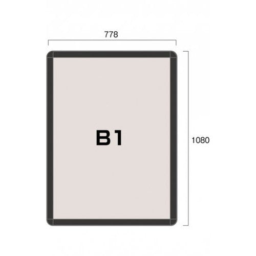 ポスターグリップ32R(屋内用) B1ブラック TSK-PG-32R-B1B(N)