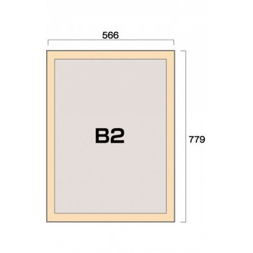 ポスターグリップ44S(屋外用) B2白木調 TSK-PG-44S-B2S(G)