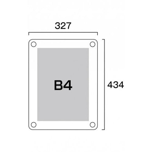 ウォールポスターサイン ホワイト B4 WPSW-B4