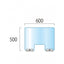 アクリルパーテーション窓付 500×600 APT-M500X600