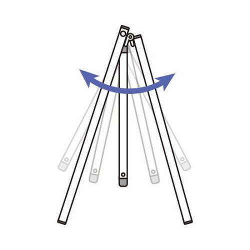 スイングサインホワイトボード 450×450 SWSWB-450X450