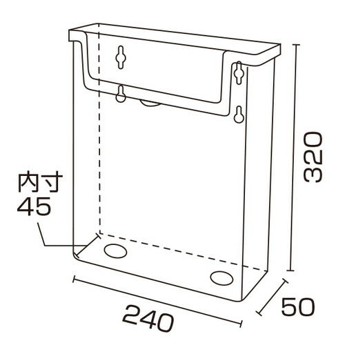 アウトドアパンフレットホルダー (フタ付)A4 58000-1*