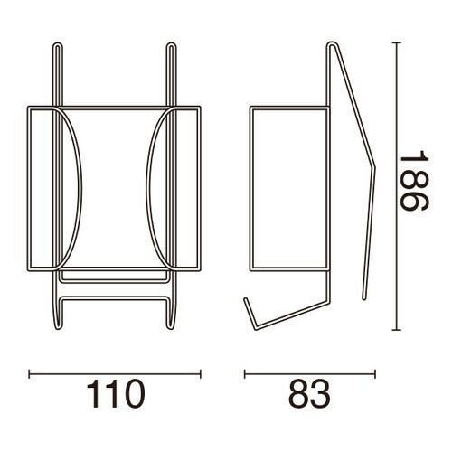 看板用パンフレットホルダーA4三折引掛 黒 A-PR-901