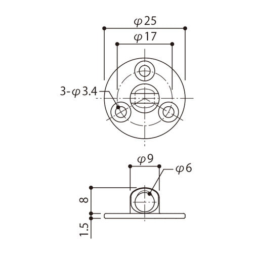 フック取付座金 32H 61686-01
