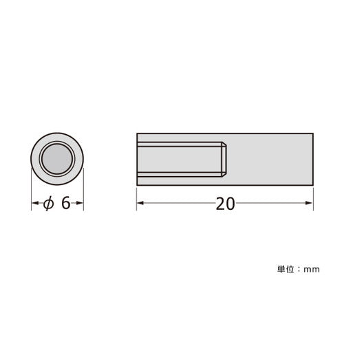 パネルフィクスバーΦ6-20片ナットSCPAB053の商品画像