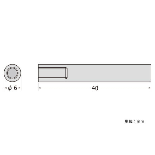 パネルフィクスバーΦ6-40片ナットSCPAB055の商品画像
