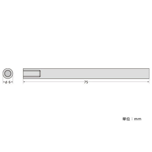 パネルフィクスバーφ6-75片ナットSCPAB070の商品画像
