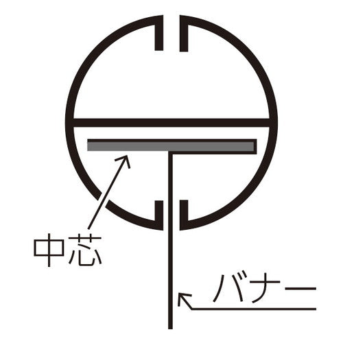 バナーホルダー H型パイプ徳用W2000白芯付50本入 56862WHT