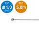 ステンレスワイヤー7×7(片ボール)5.0mφ1.052981-9*の商品画像