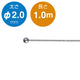 ステンレスワイヤー7×7(片ボール)1.0mφ2.052984-1*の商品画像