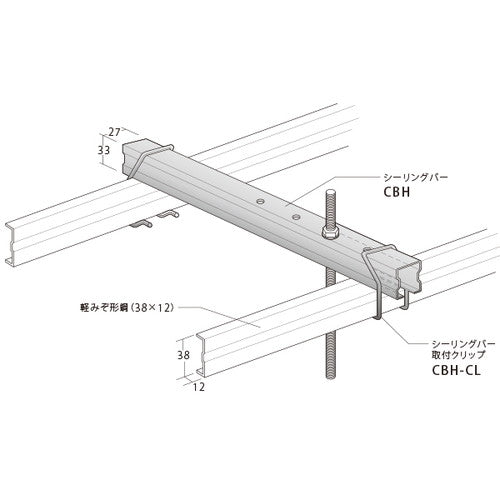 CBHシーリングバーHタイプ重量用 L1250 58764-1*
