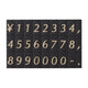 マグネット数字シート小黒地金文字02840973GLD