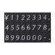 マグネット数字シート小黒地銀文字08740973SLV