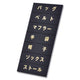 マグネット品名シート黒地金文字U11440970GLD