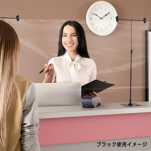 スタンドポスター掛 ブラックセンターコーナー兼用 20737BLK