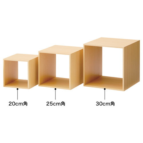 木製ディスプレーボックス30cm角ナチュラル51824-4*の商品画像
