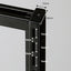 新SF90 中央両面H1350濃茶パネル黒 61962-4B