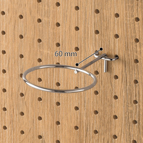 有孔パネル用リング型フック 大 (1ケ) 61859-02