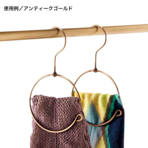 ディスプレイ用ラウンドeフックアンティークGLD3ケ 56467AGD