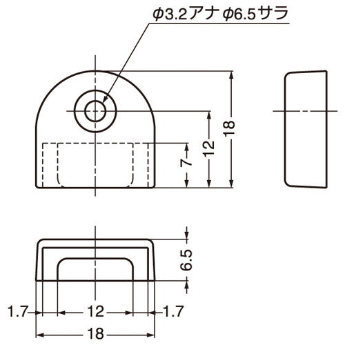 PAMP 棚パーツ 棚柱用エンドキャップ 黒 SP-18E-BL SP-18E-BL 52147***