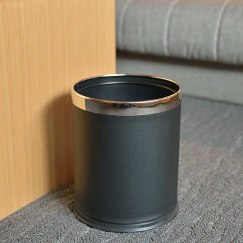 ホテル用客室備品 ダストボックス 丸タイプ HG13BKブラック HG13BK ブラック 61202BLK