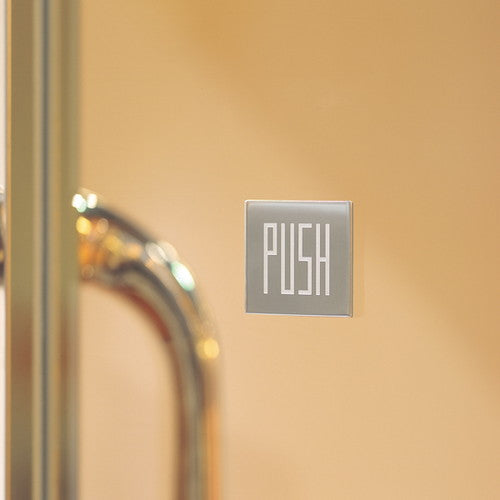 サインプレートセレクト ドアサイン(35mm角) DS7-006 PUSH PUSH 52311-2*