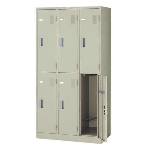 6人用ロッカー3連2号LK6N-AW41364-AWの商品画像