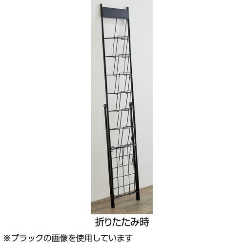 スマートカタログスタンド A4 (1列7段) 55615 (ホワイト/ブラック)