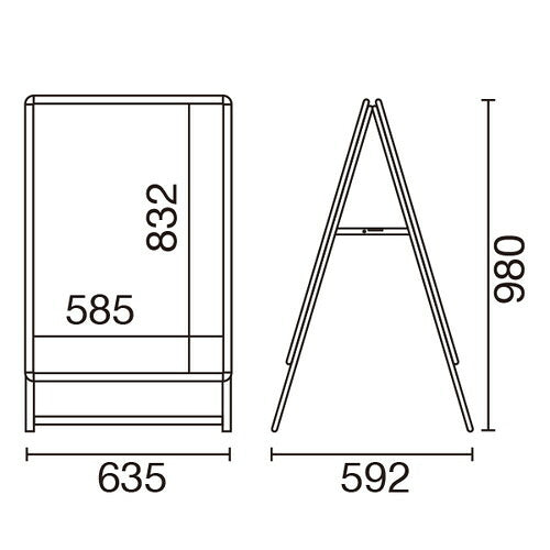 スリムグリップA A1両面 ロータイプ ブラック 56981A1B