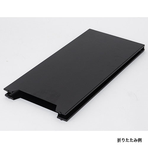 スチールメッセージプレート 屋外 両面 奥行2段階調節可能 63043 (ブラック/ホワイト/ベージュ)