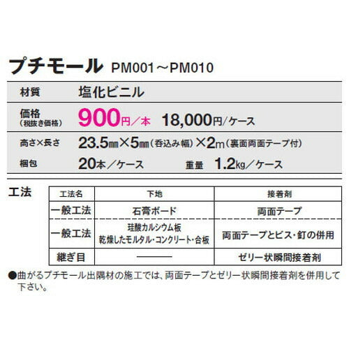 【立面仕上材】【東リ 立面仕上材】 プチモール ケース売り(20本)