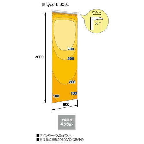 【岩崎電気】【投光器】【LED投光器】【直管LED】EBL20209AD/NSAN9 レディオック カトラス type-L 900L ダウンタイプ(下向き専用) 昼白色