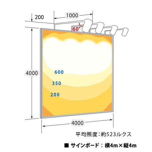 【バラスト300W/フランジ型】【昼光色 狭角】ニッケンハードウェア 一体型LEDアームスポット ビュートロン VT40-40C-F 白