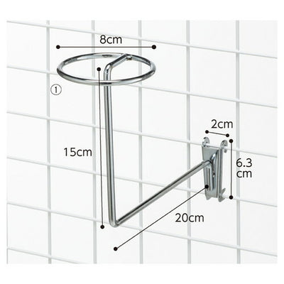 kp38-132-8-2 ネット用帽子掛け 直径18cm