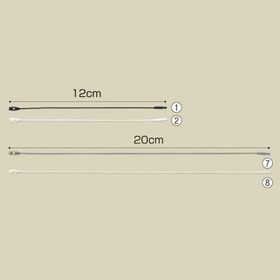kp38-245-7-2 糸ロックス L12cm 白 【100本】
