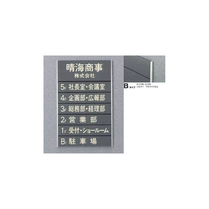 タテヤマアドバンスガイドサイン(T面板)VG-02TYPEB5090505(特注CD)VG-02(B)T受注生産品